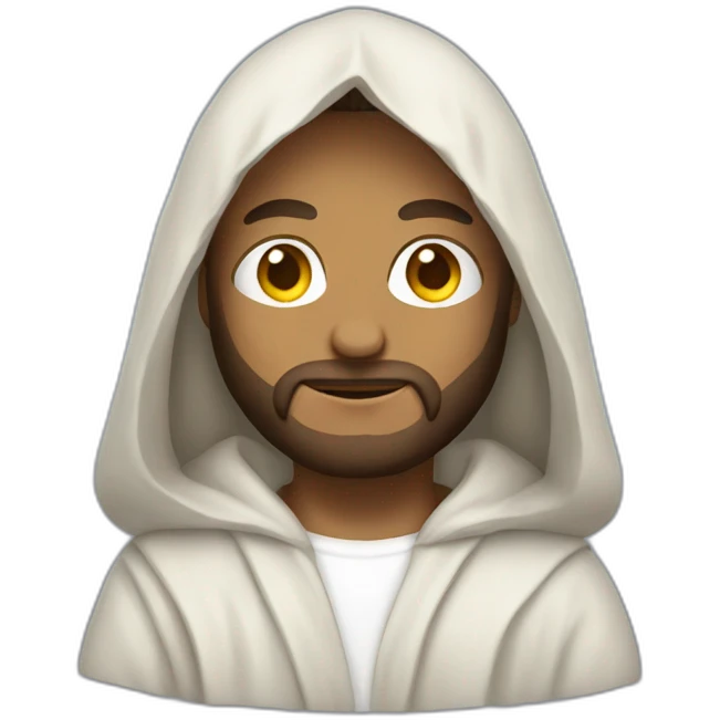 Jesus with hoodie  emoji