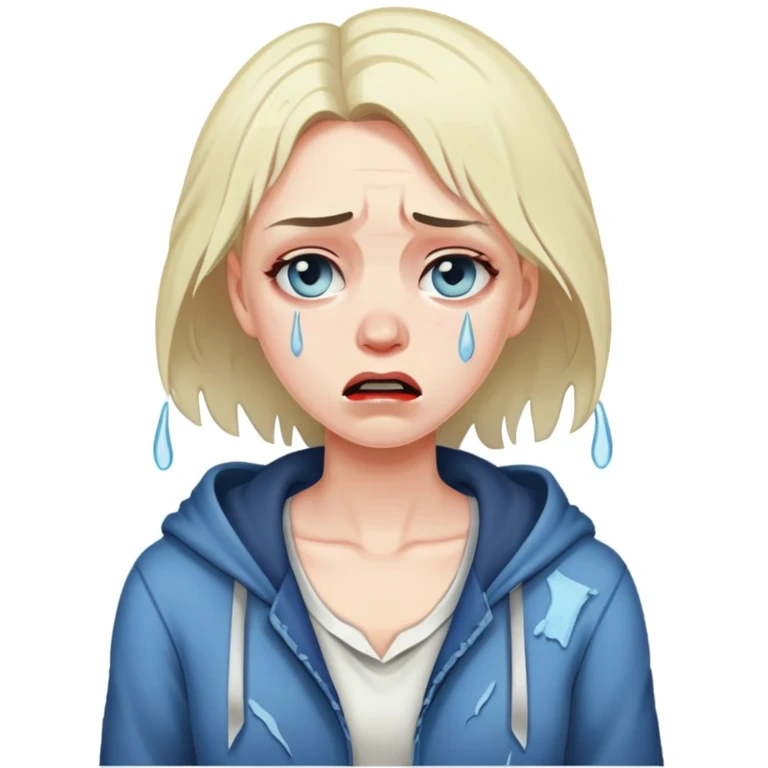 Stripper in distress emoji