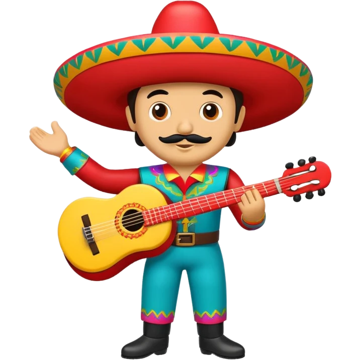 Mexican balero toy with vibrant colors emoji