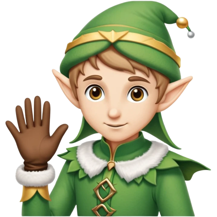 Elf with gloves emoji