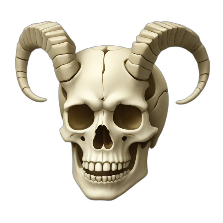 a capricorn skeleton emoji