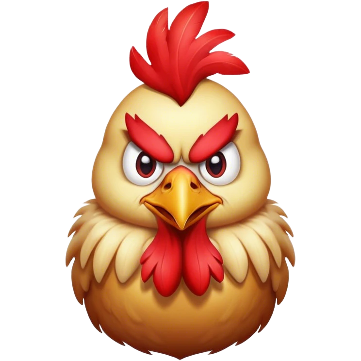 Angry chicken  emoji