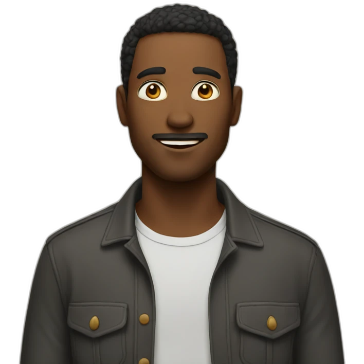 man with emoji