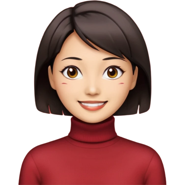 Ada Wong from resident evil 4 remake in roll-neck sweater  emoji