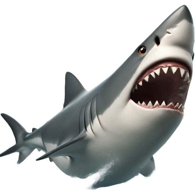 Shark attacking a boat emoji