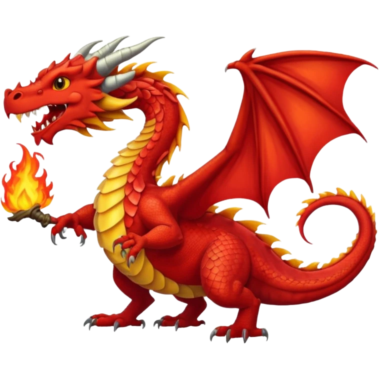 a red wales dragon emoji