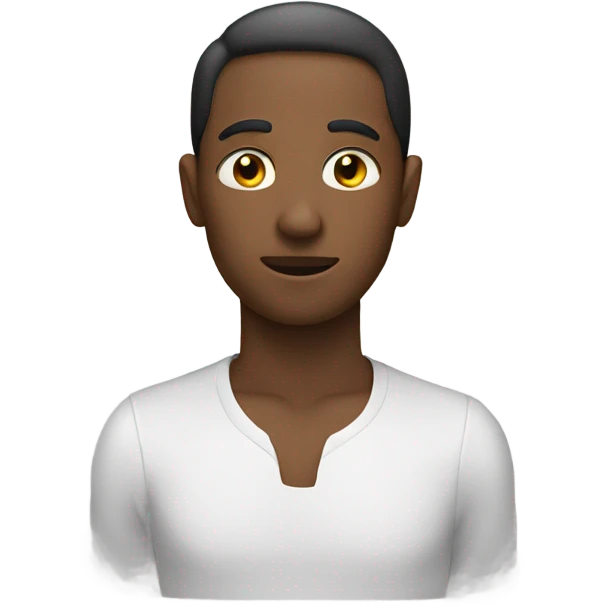 Person with hands placed on there neck emoji