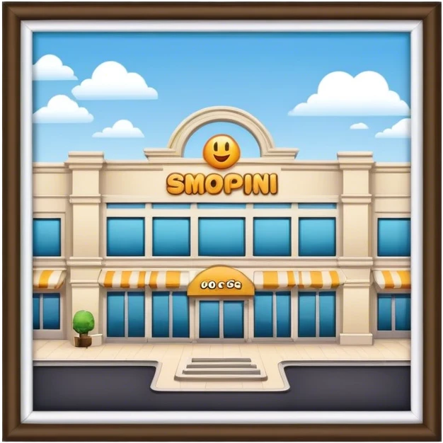 shopping mall emoji