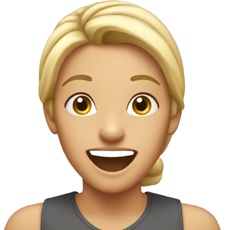 Excited female emoji