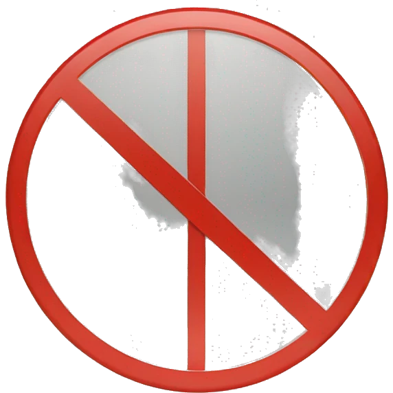 prohibited sign emoji