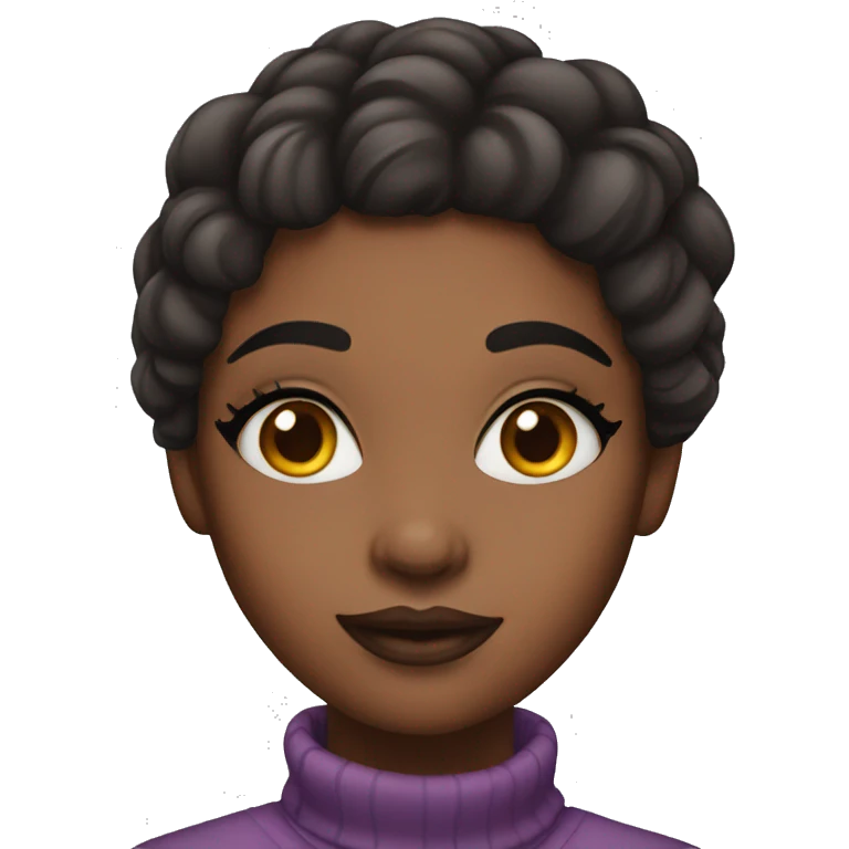 Girl with makeup emoji
