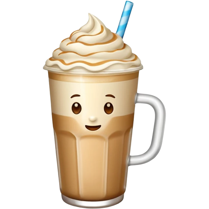 Ice vanilla latte  emoji