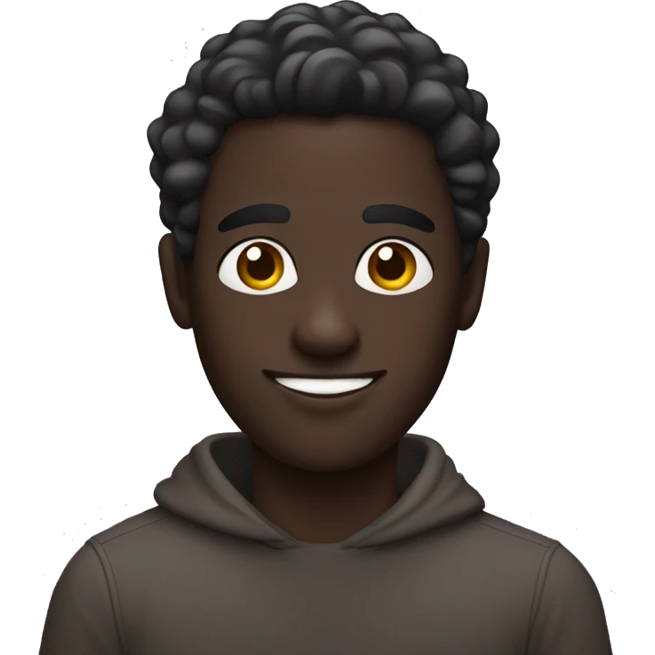 Dark Skin Gay guy having fun emoji