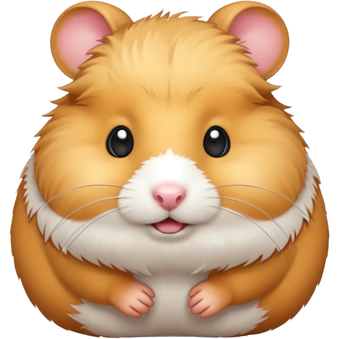 A very simple all-white hamster emoji emoji