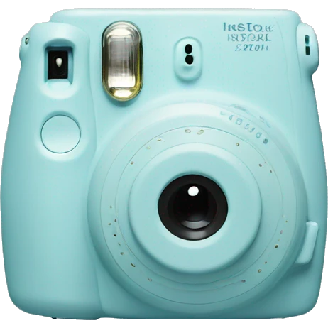 Pastel blue instax  emoji