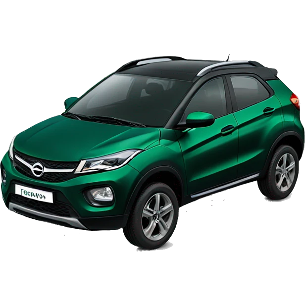 Tata nexon dark green car side view emoji