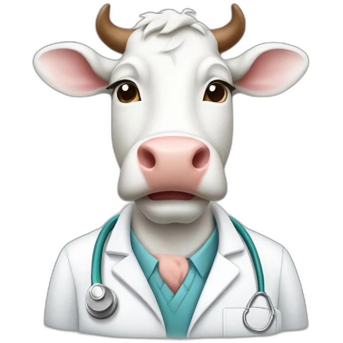 dairy cow veterinarian emoji