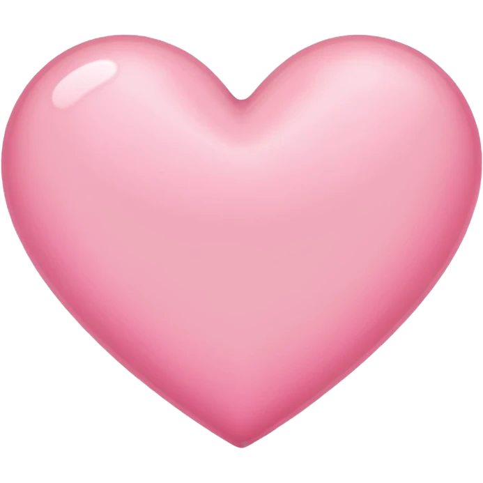 creamy classic heart emoji