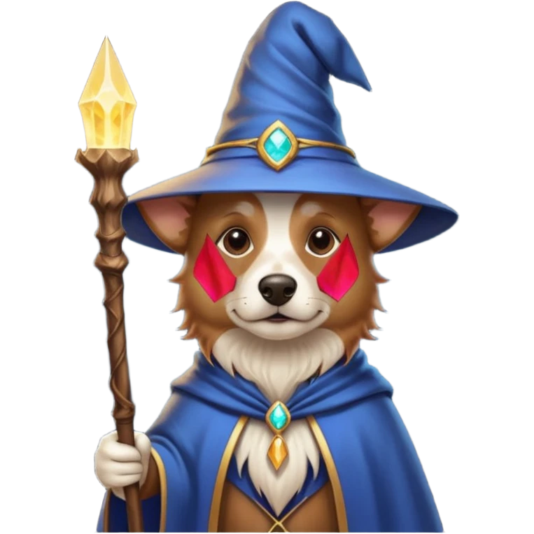 Dog wizard emoji