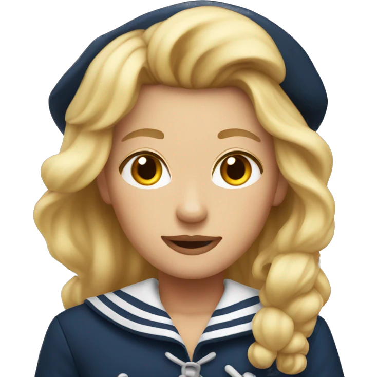 blonde sailor no mustache  emoji