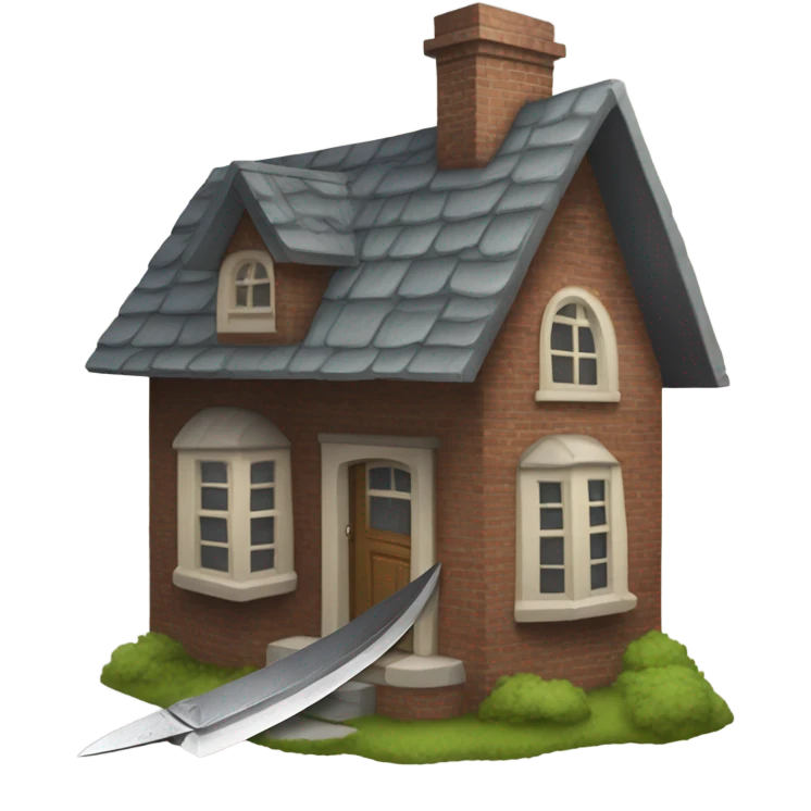 House with a knife emoji
