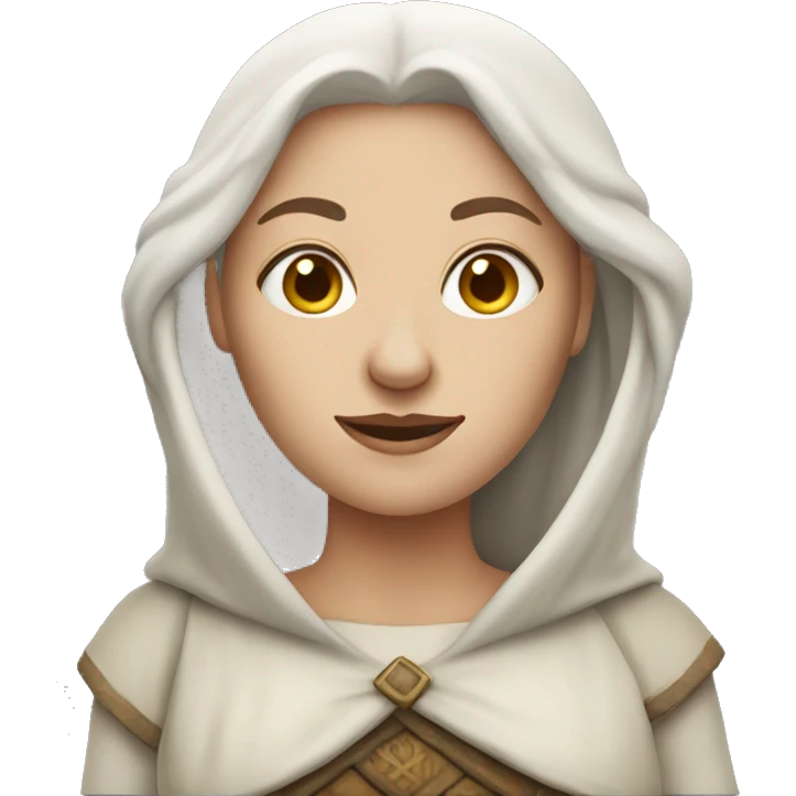 medieval white skin woman emoji