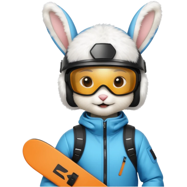 Snowboarder Bunny emoji