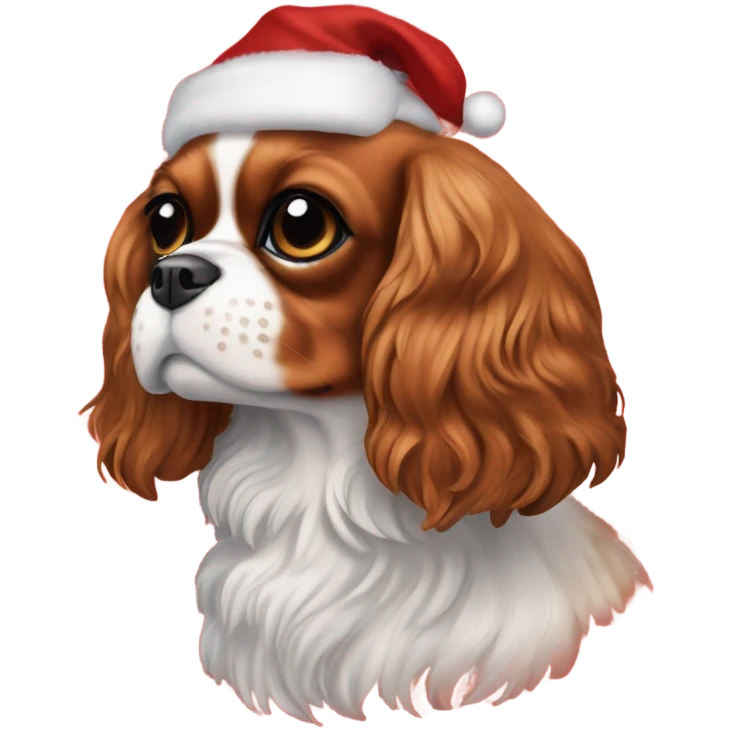 Cavalier King Charles spaniel Christmas  emoji