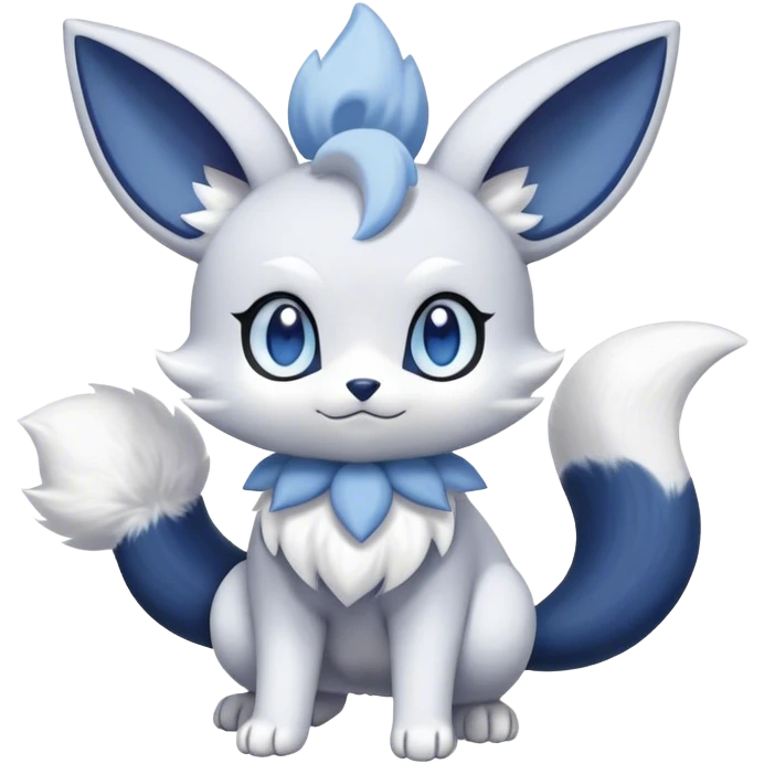 Minccino-Espurr-Meowstic-creature-hybrid, full body  emoji