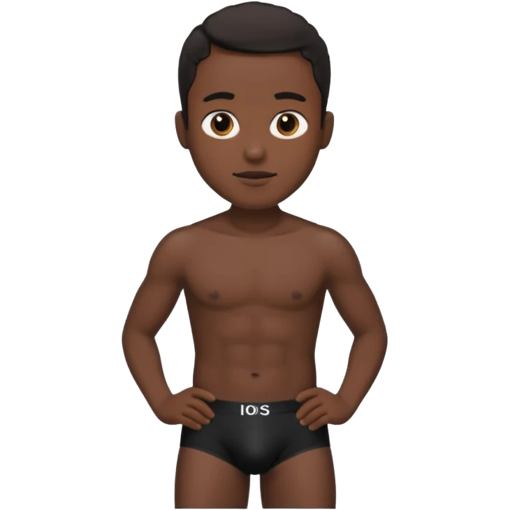 black male underwear emoji