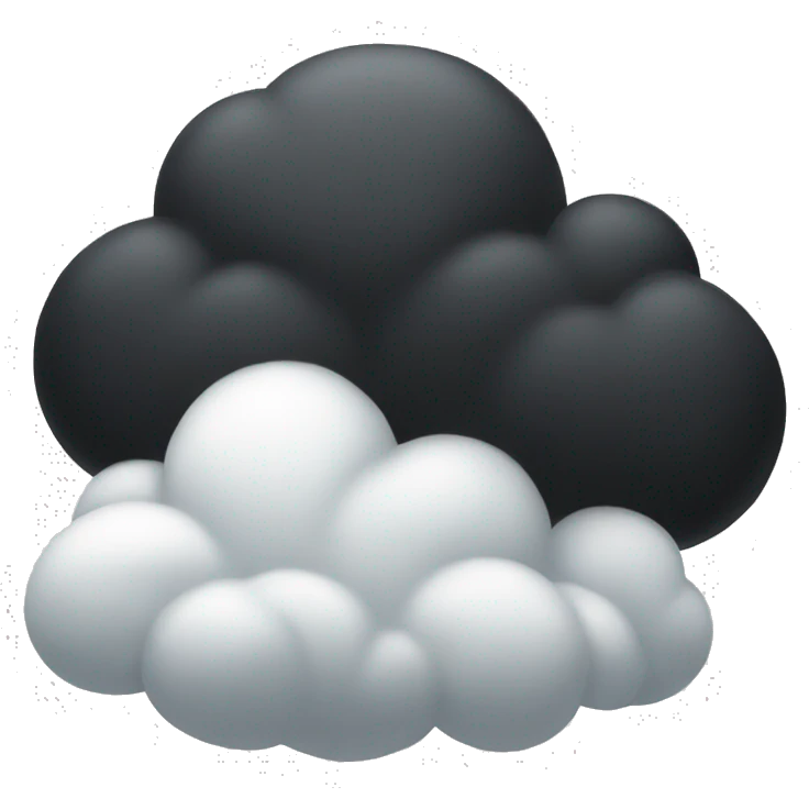 black cloud emoji