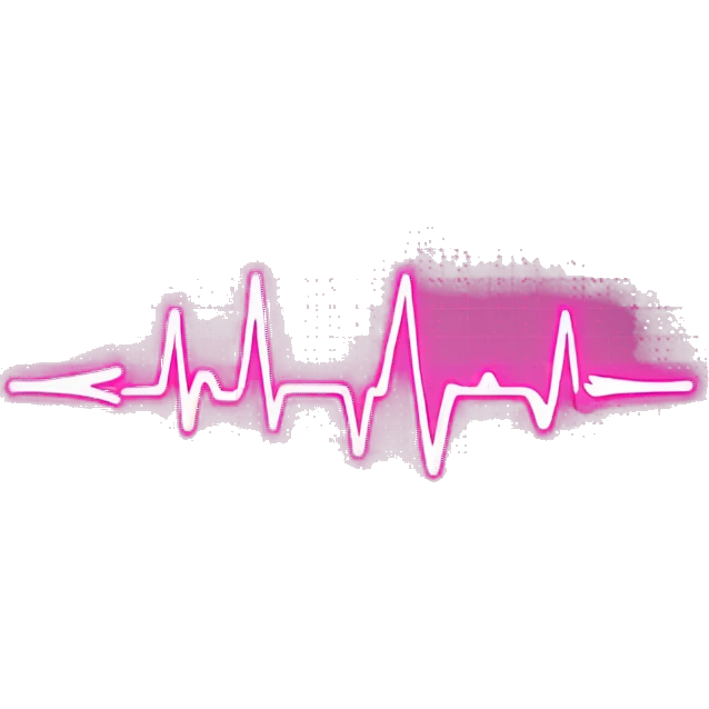 Pink EKG  emoji
