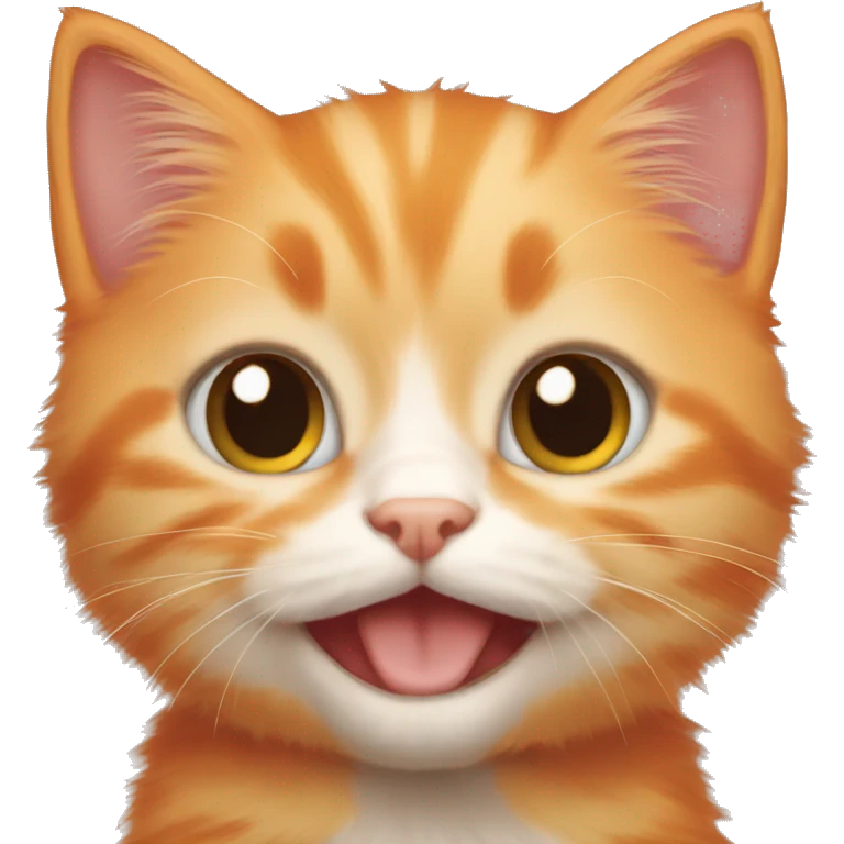 orange kitten  emoji