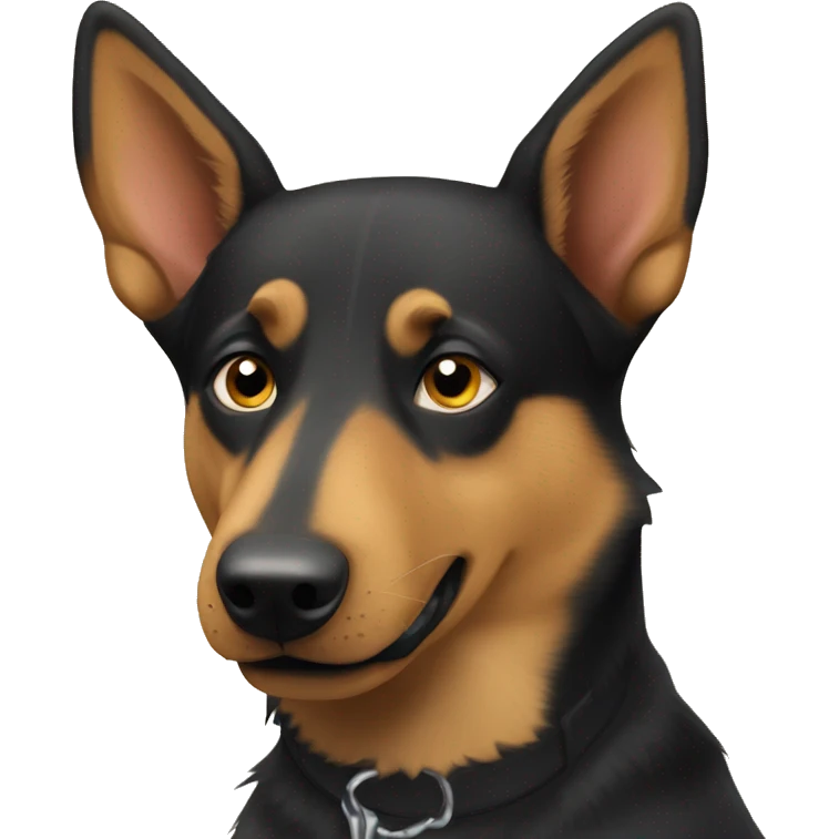 australian kelpie german shepherd mix dog emoji