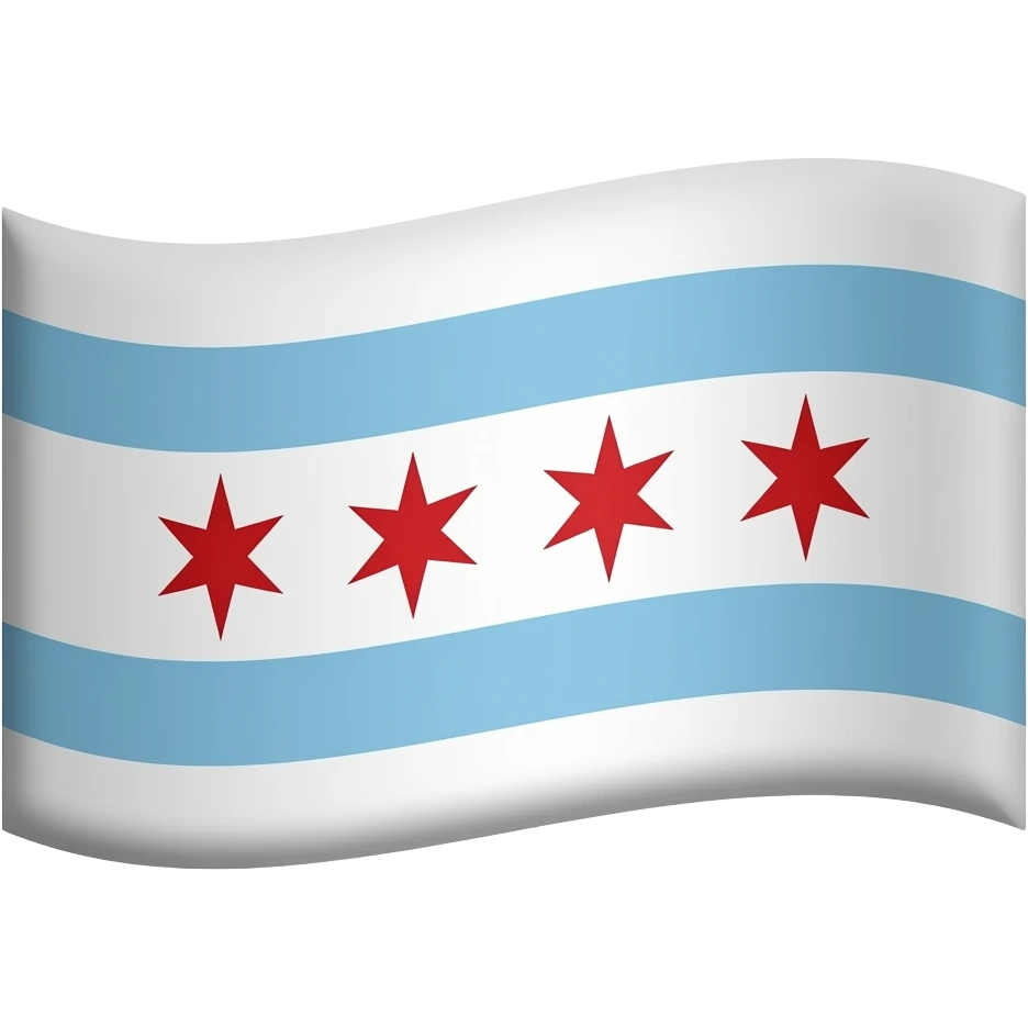 Flag Of Chicago emoji