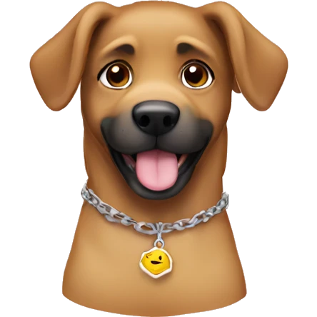 Dog necklace name Rada emoji