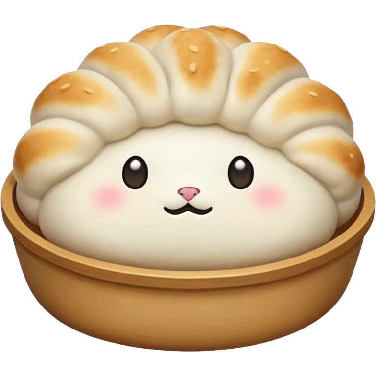 dumpling bun (no face) emoji