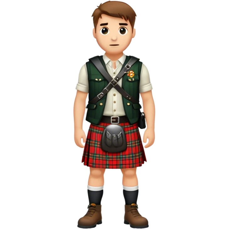 Brave heart kilt emoji