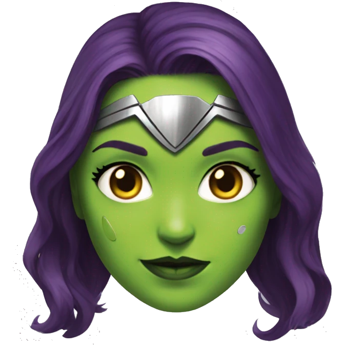 superhero Gamora face emoji