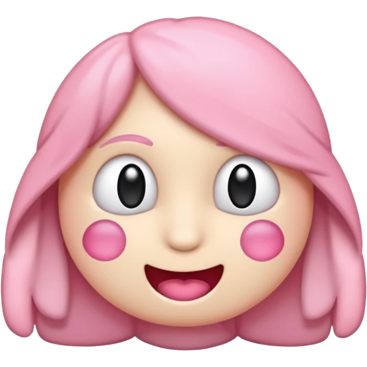 Crie um emoji de fone de ouvido branco com 2 lacinhos rosas claros emoji