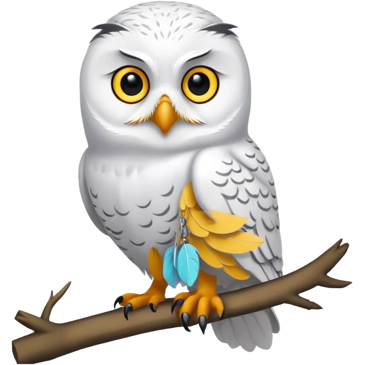 una civetta delle nevi emoji