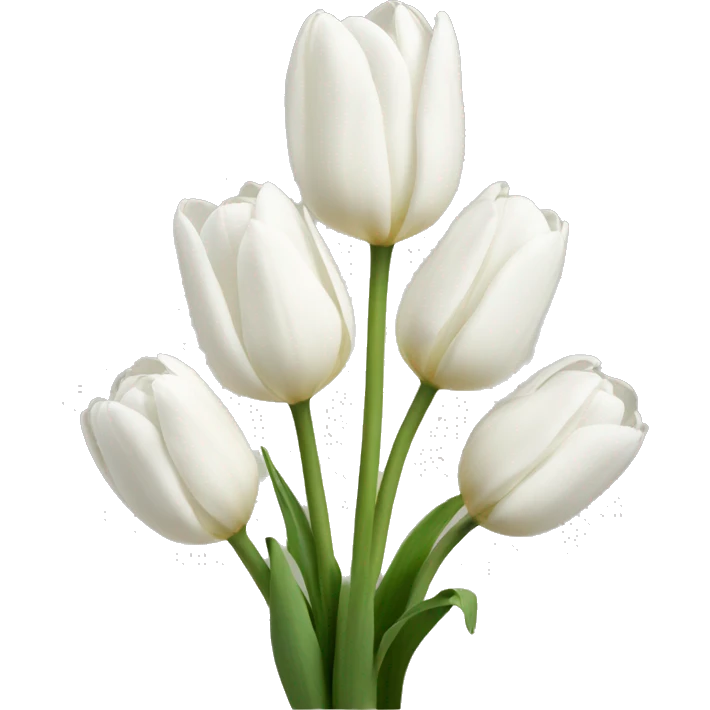 White tulips emoji