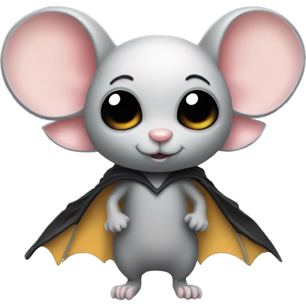 Mouse with bat wings emoji
