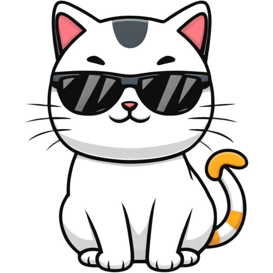 cat wearing sunglasses emoji