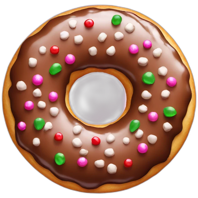 christmas donut emoji