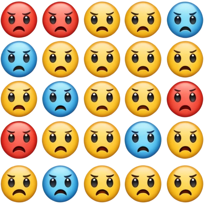 different emotion icon emoji