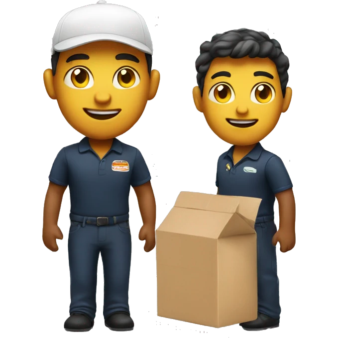 food delivery boy emoji