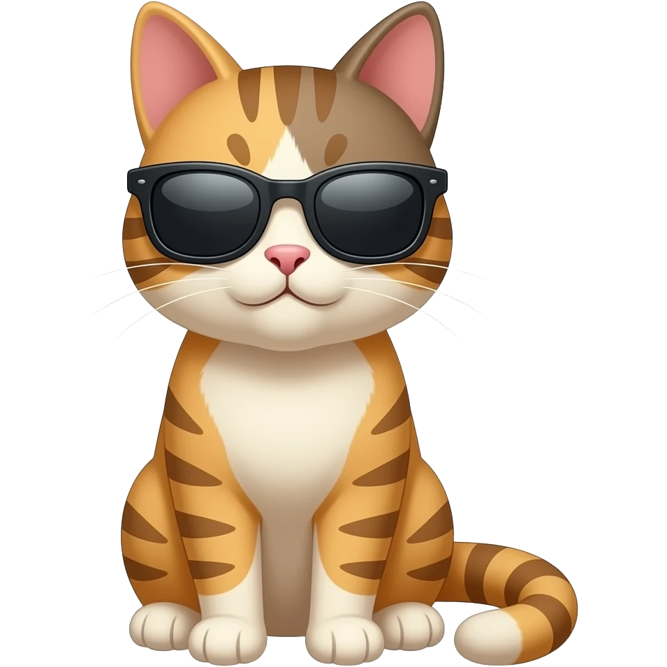 Cat wearing sunglasses emoji