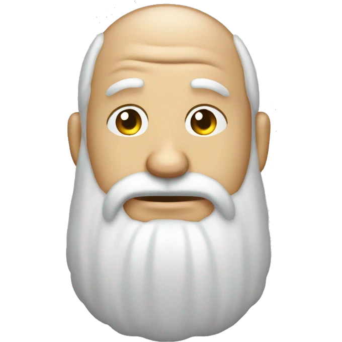 un papá con nubeles en la cabeza muy pensativo emoji