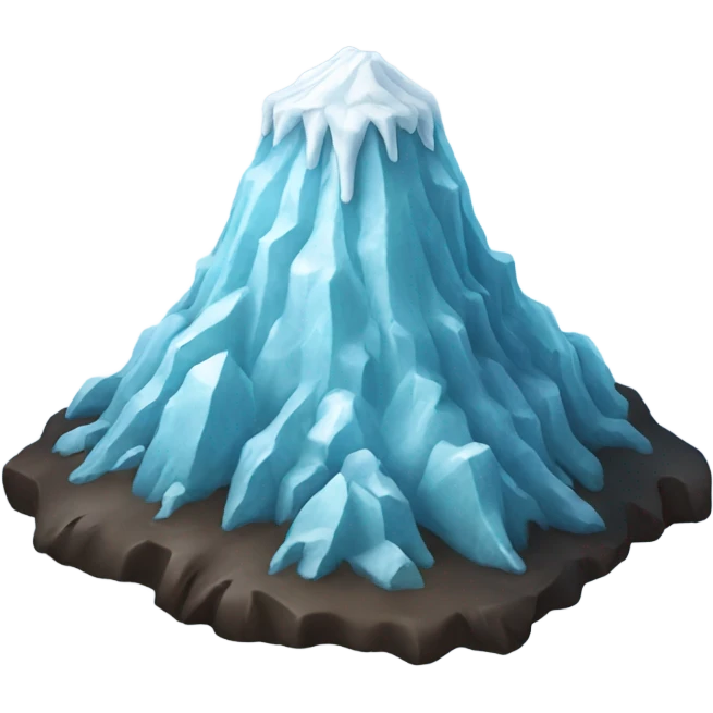 Ice volcano  emoji